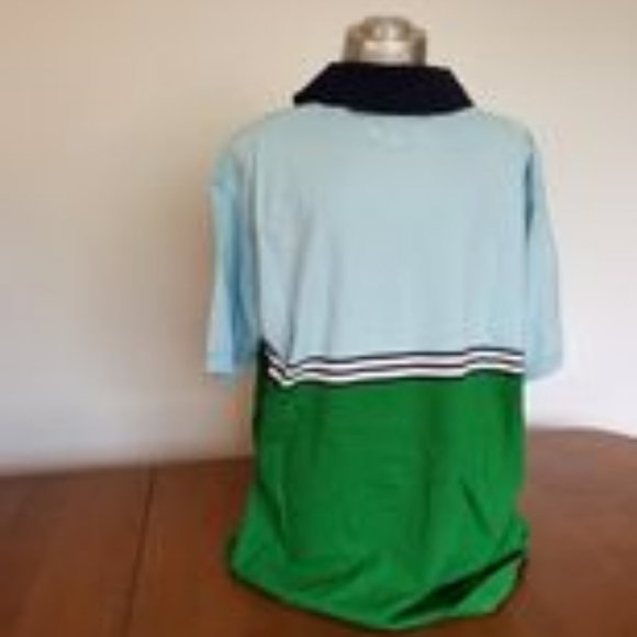 Vintage J. Crew Oarsman 90s Short Sleeve V Neck Polo Shirt NWT Men's Medium - Picture 2 of 6